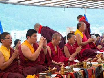 Cremation of Kunzig Shamar Rinpoche in Kathmandu