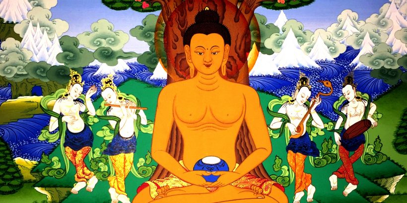 Shakyamuni-Buddha-under-a-bodhi-tree PSD